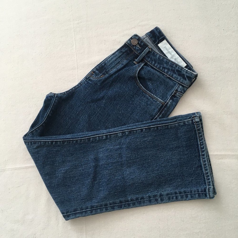 Treasure & Bond Praise Flare High Rise Crop Jeans